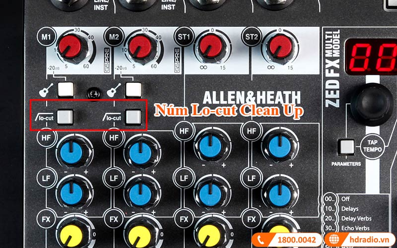 nut lo cut ban mixer Allen&Heath ZED-6FX