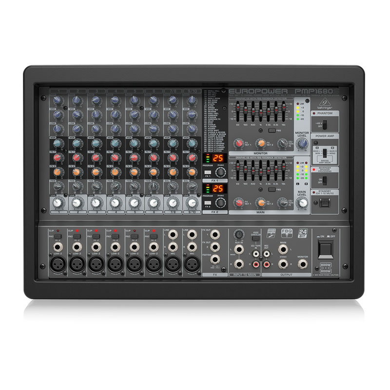 Bàn mixer Behringer PMP1680S, 10 Kênh, 2 x 800W (Bridge 1600W)