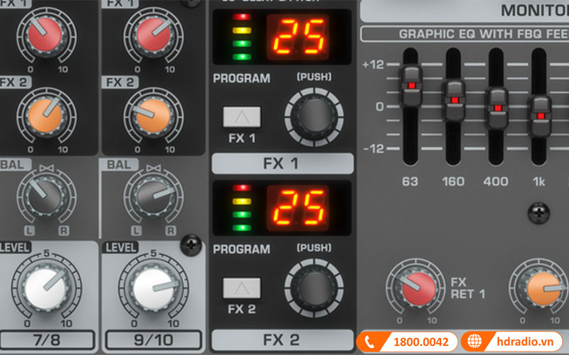 Tích hợp 2 bộ xử lý Multi-FX 24-bit
