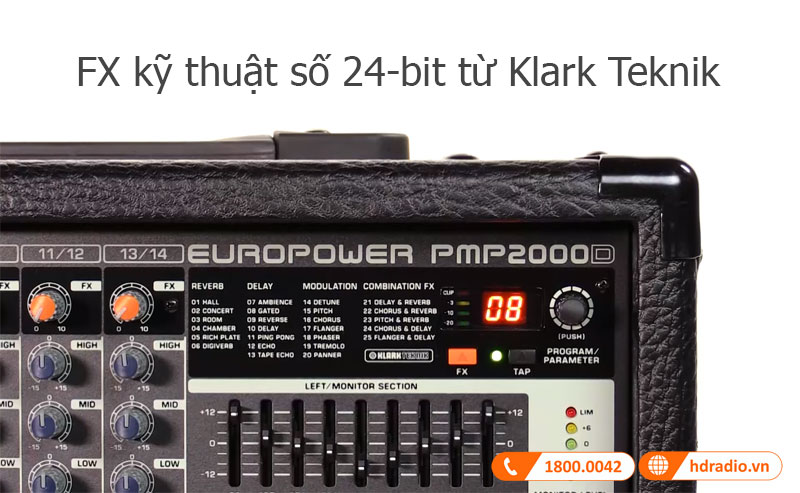 Tinh nang Behringer PMP2000D