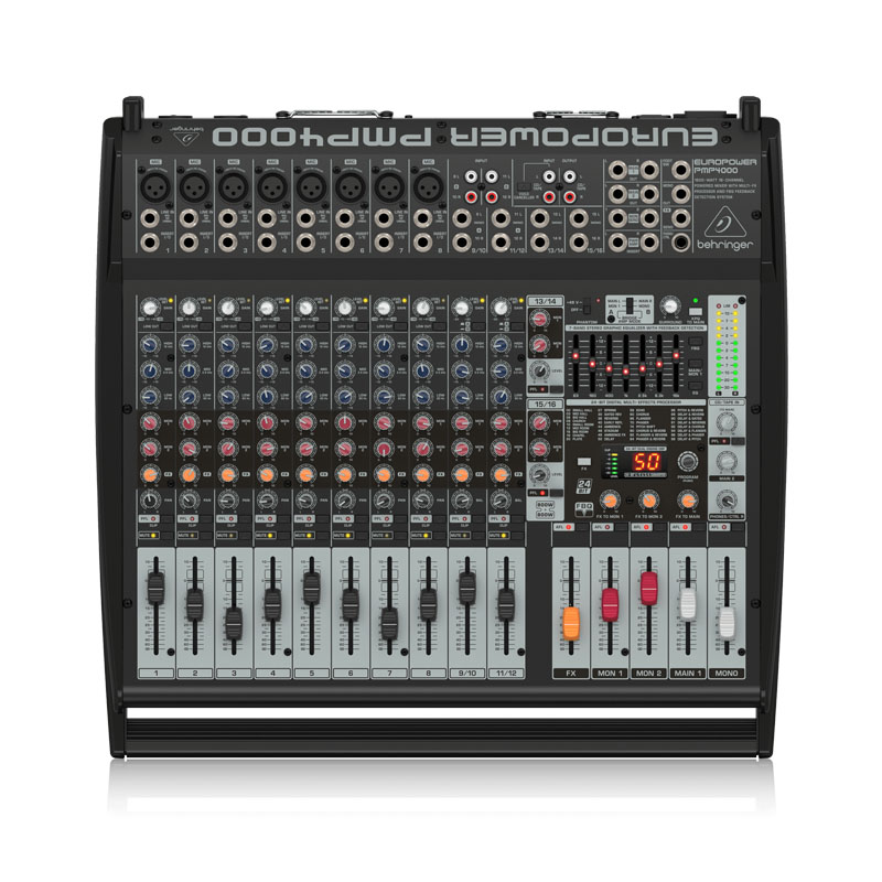 Bàn mixer Behringer PMP4000, 16 Kênh, 2 x 800W (Bridge 1600W)