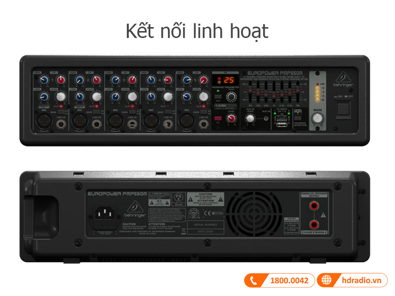 Ket noi Behringer PMP550M