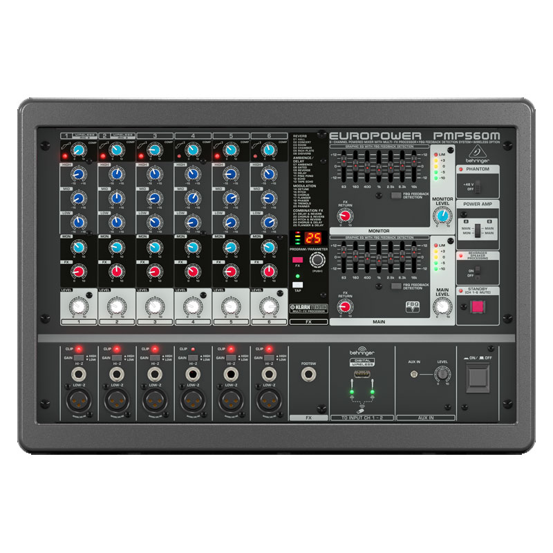 Bàn mixer Behringer PMP560M, 6 kênh