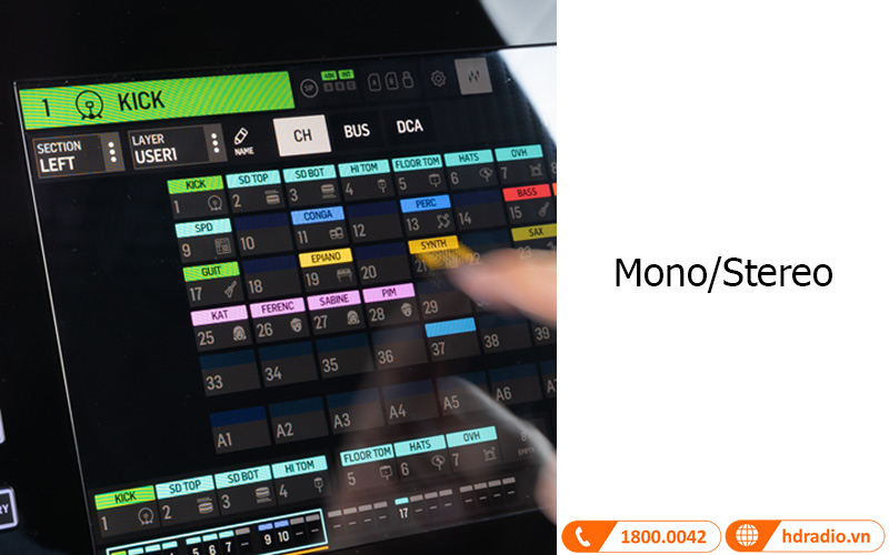 nguon mono/stereo ban mixer Behringer Wing