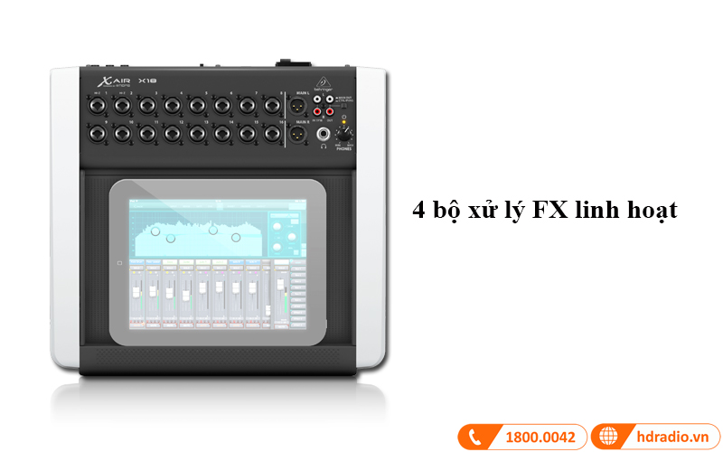 bo xu ly fx ban mixer Behringer X18