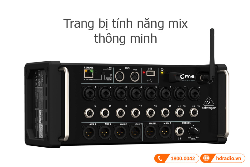 Tinh nang Behringer XR16 X AIR