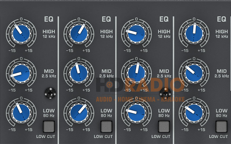 Âm thanh ấm áp và cân bằng với EQ 3 band