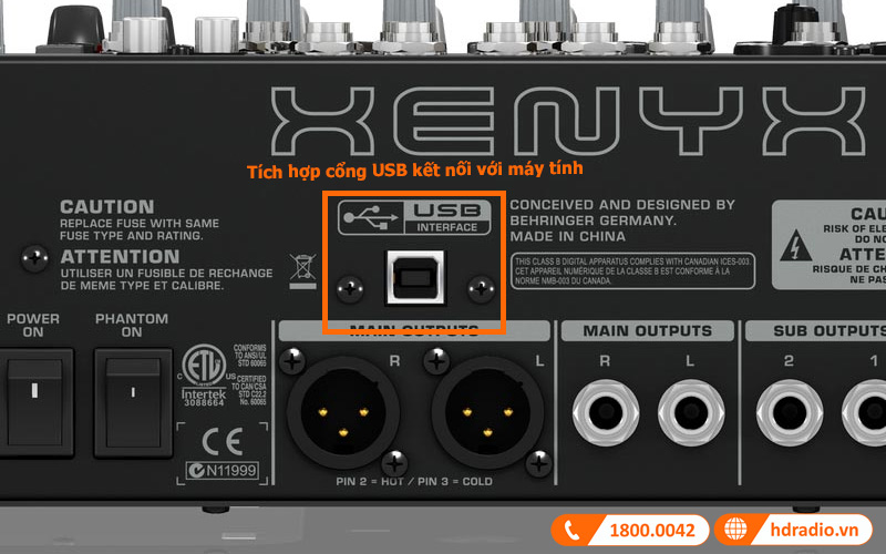 Cổng USB âm thanh nổi 