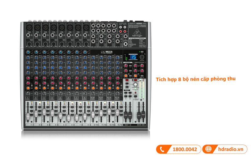 Tích hợp 8 bộ nén cấp phòng thu