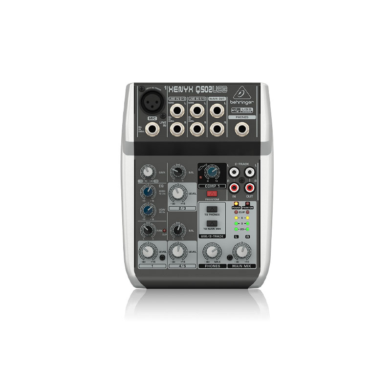 Bàn mixer Behringer Xenyx Q502USB, 2 Bus, 5 Đầu Vào