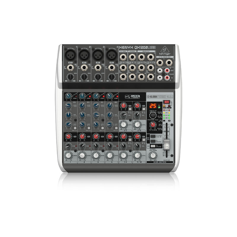 Bàn mixer Behringer Xenyx QX1202USB, 2 Bus, 12 Kênh Đầu Vào