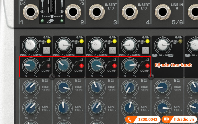 Bộ nén một núm cấp phòng thu