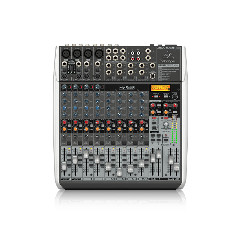 Bàn mixer Behringer Xenyx QX1622USB, 2 Bus, 16 Kênh Đầu Vào