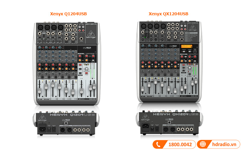 Thiết kế Bàn Mixer Behringer Xenyx Q1204USB Thiết kế Bàn Mixer Behringer Xenyx Q1204USB