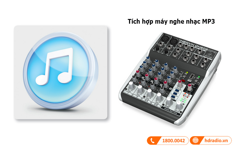 ban mixer behringer xenyx qx602mp3 tich hop may nghe nhac mp3
