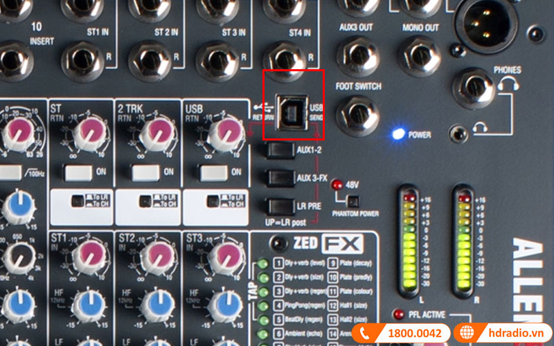 cong usb ban mixer allen heath zed 16fx