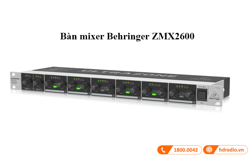 ban mixer Behringer ZMX2600