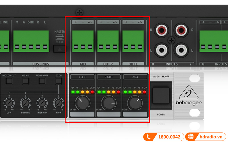 dau ra Mixer Behringer ZMX8210 V2 Ultrazone dau ra Mixer Behringer ZMX8210 V2 Ultrazone