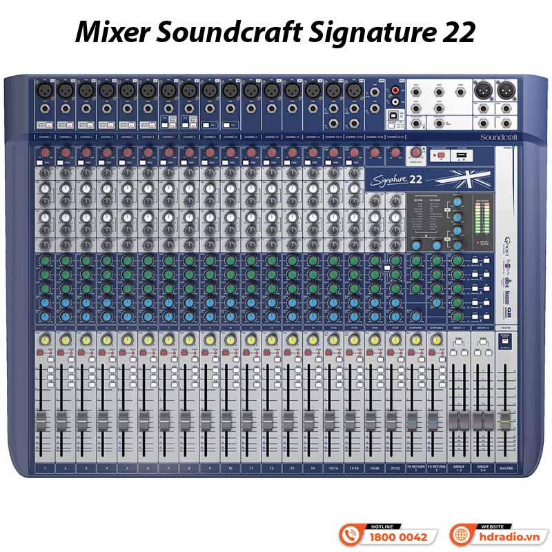 Bàn Mixer Soundcraft Signature 22