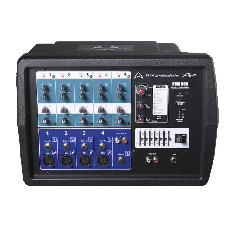 Mixer Wharfedale PMX 500, 5 kênh, EQ, USB