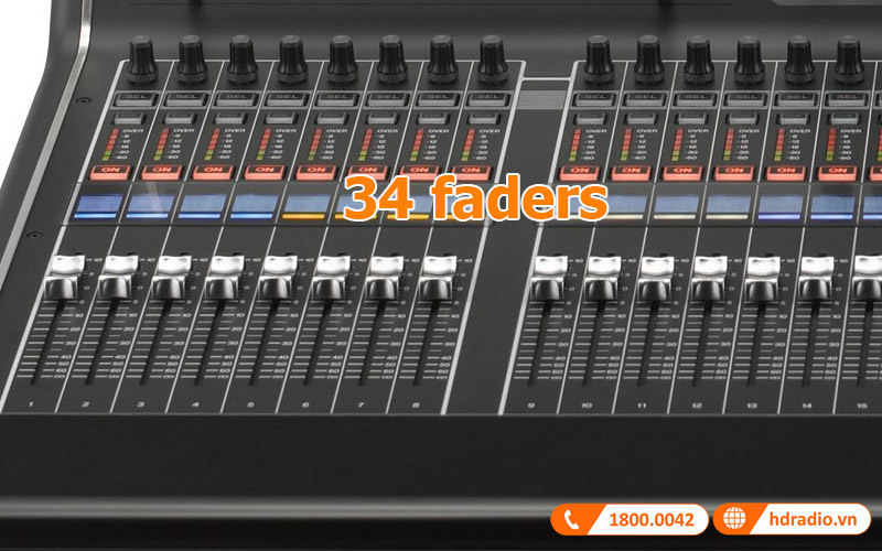 Fader trên bàn mixer Yamaha CL5