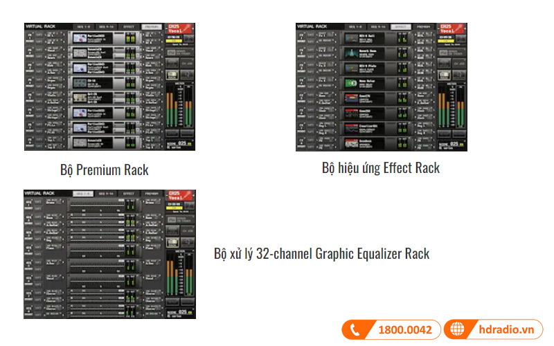 Hiệu ứng tích hợp trong mixer Yamaha CL5
