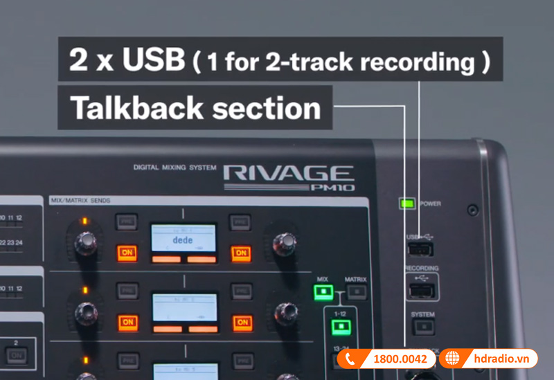 Thu âm  trực tiếp trên Mixer Yamaha CS R10S