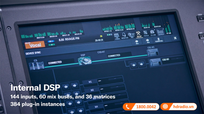 Tích hợp bộ xử lý âm thanh DSP có sẵn