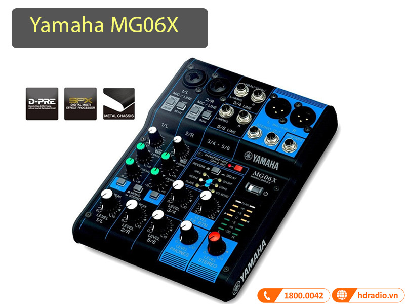 Bàn Mixer Yamaha MG06X