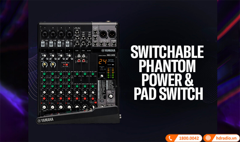 Bàn Mixer Yamaha MG10X
