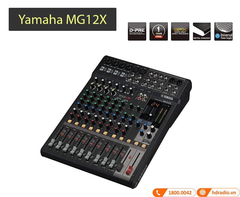Bàn Mixer Yamaha MG12X