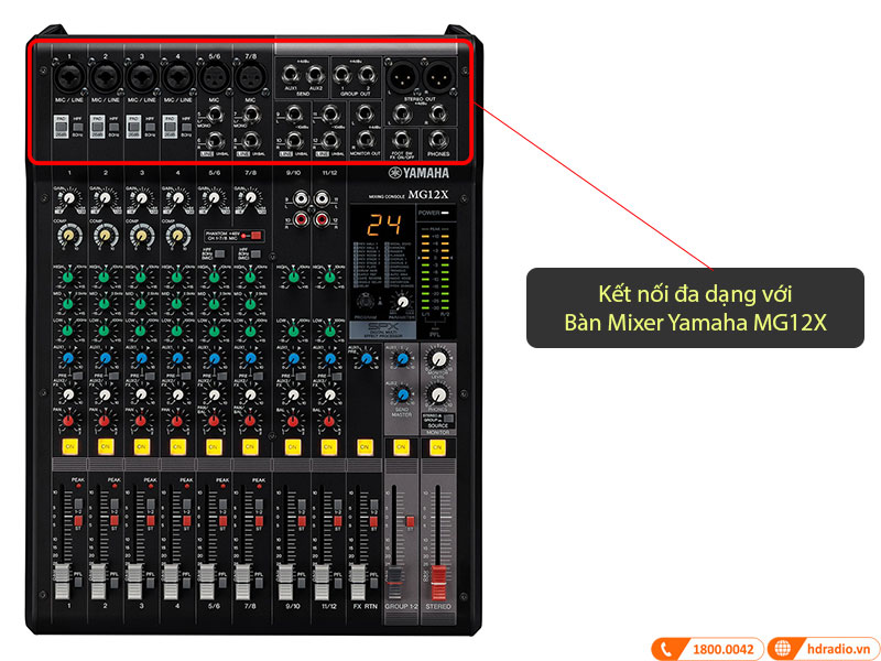 Bàn Mixer Yamaha MG12X