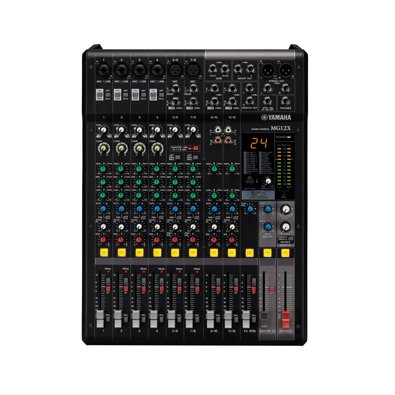 Thiết kế Bàn Mixer Yamaha MG12X CV 
