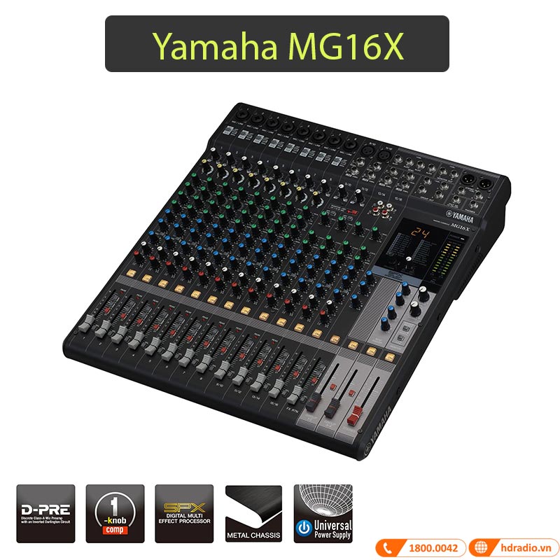 Bàn Mixer Yamaha MG16X