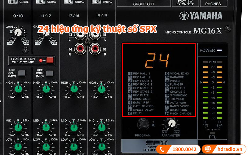24 bộ hiệu ứng kỹ thuật số SPX
