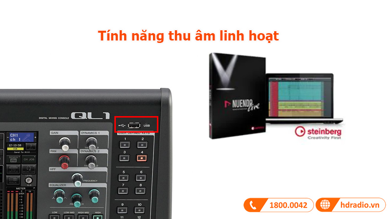 Tính năng thu âm linh hoạt