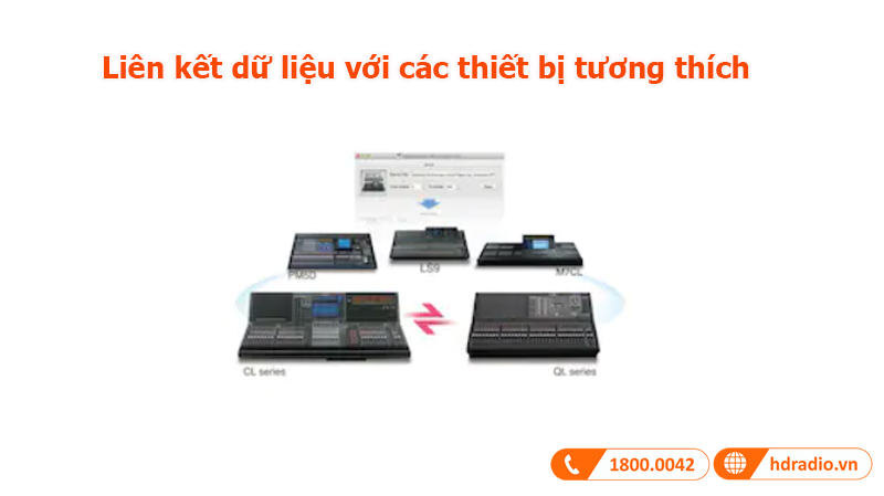 Kết nối mở rộng mixer Yamaha QL1