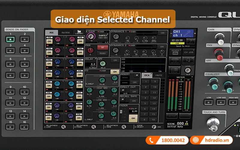 Giao diện bàn mixer Yamaha QL5
