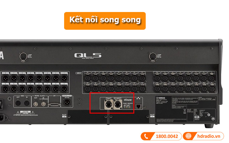 Kết nối song song mixer Yamaha QL5