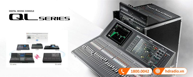 Mixer Yamaha QL5 liên kết dữ liệu lưu trữ