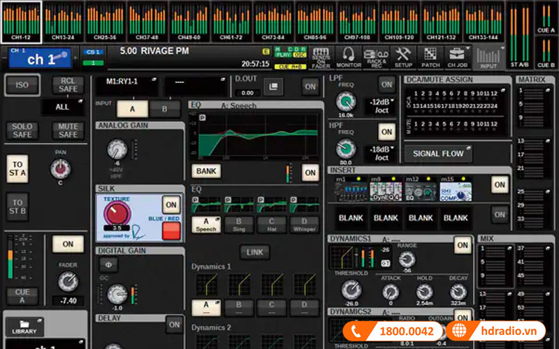 Chế độ rạp hát mixer Yamaha CSD R7