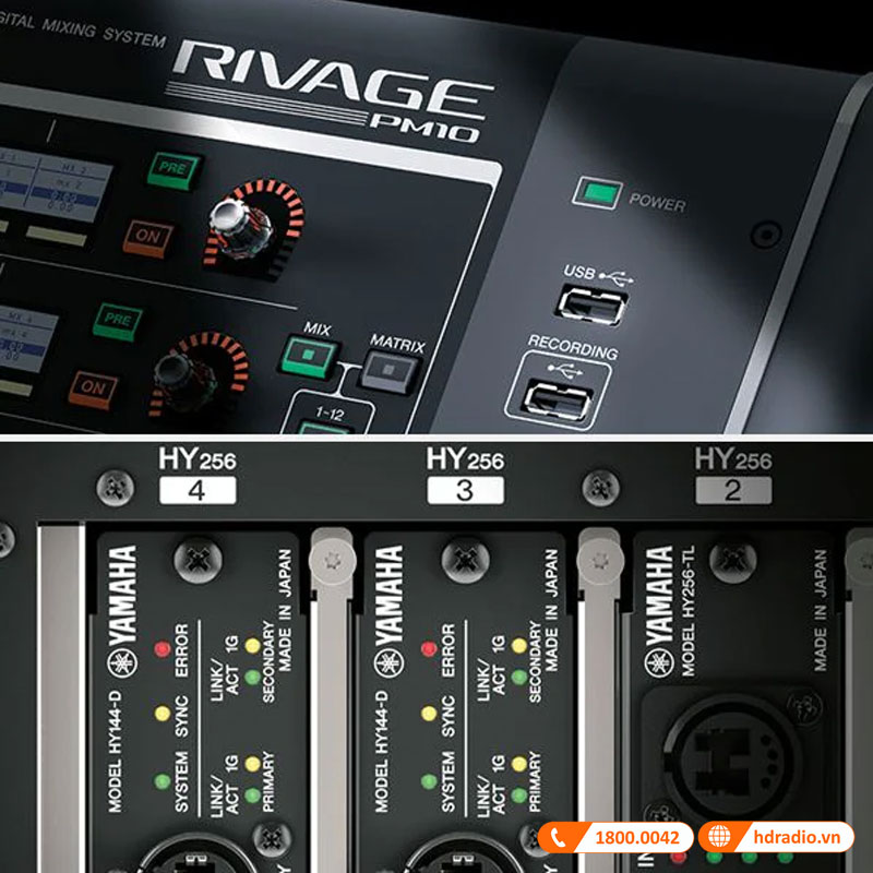 Mixer Yamaha CSD-R7 thu âm theo 2 cách