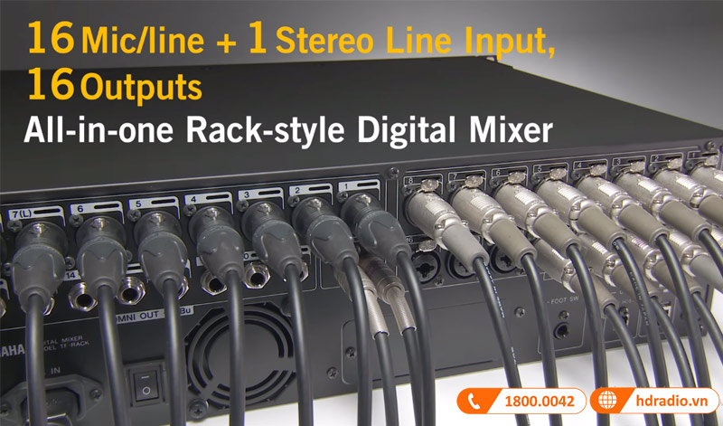 Kết nối mixer yamaha TF CRACK 1