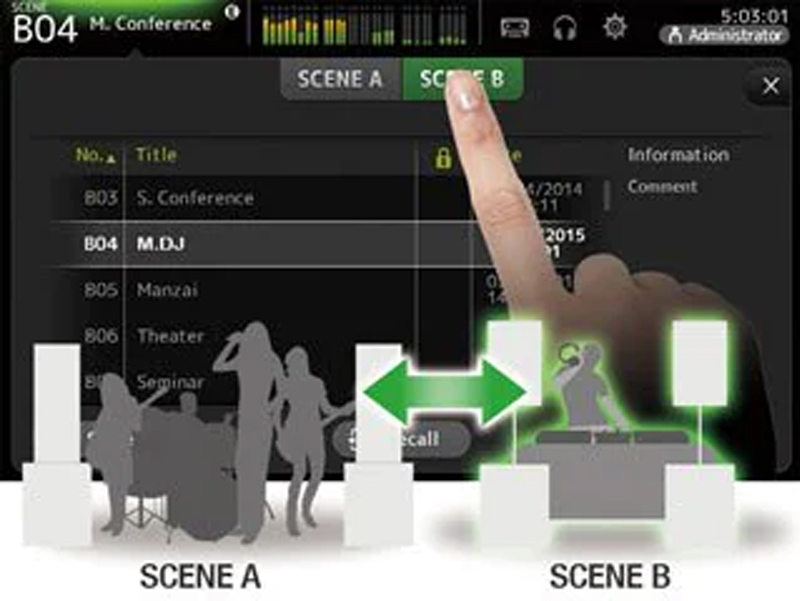 Bộ nhớ Scene Mixer Yamaha TF RACK