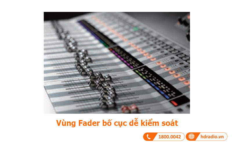 Vùng Fader mixer Yamaha TF5