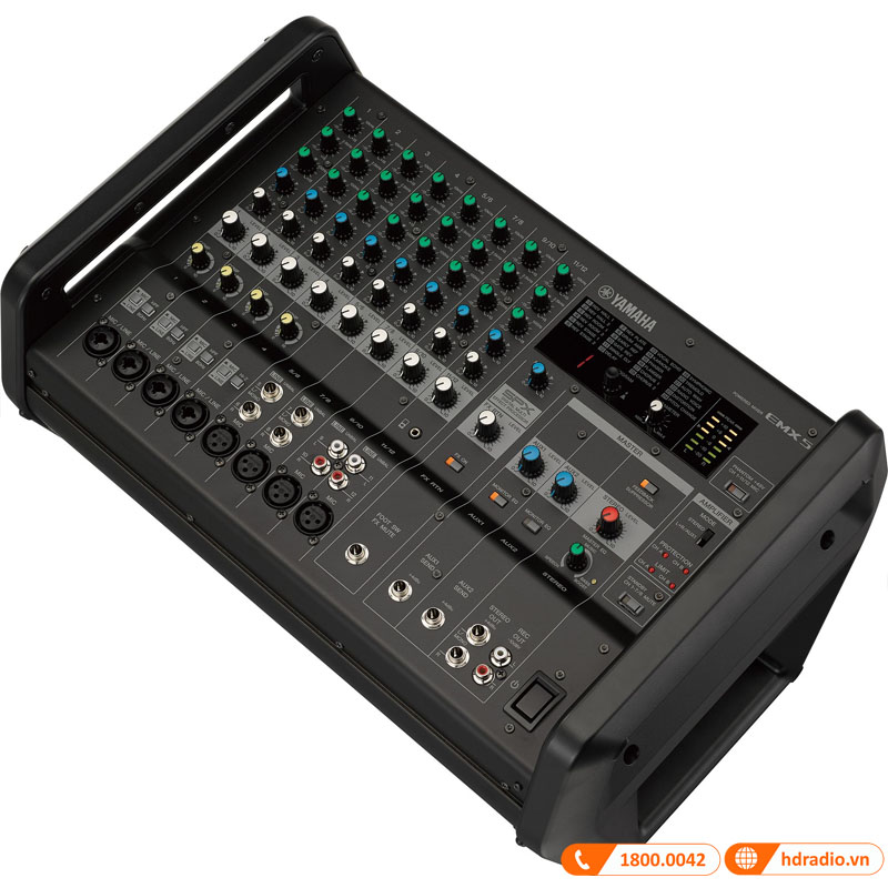 Bàn Mixer Yamaha EMX5, 12 Kênh, Mixer kèm công suất-4