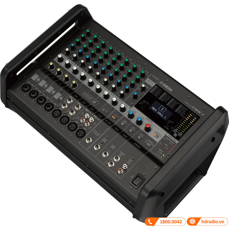 Bàn Mixer Yamaha EMX7, 12 Kênh, Mixer kèm công suất-4
