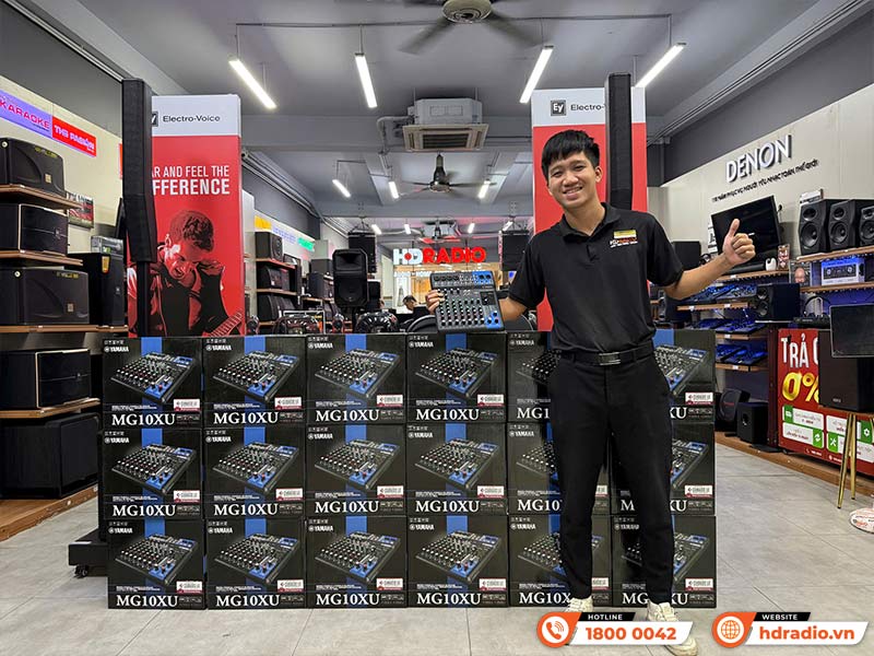 Bàn Mixer Yamaha MG10XU, 10 Kênh, Analog, thu âm, livestream-11