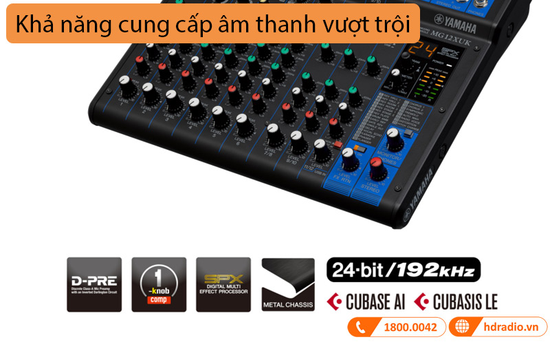 Bàn Mixer Yamaha MG12XUK