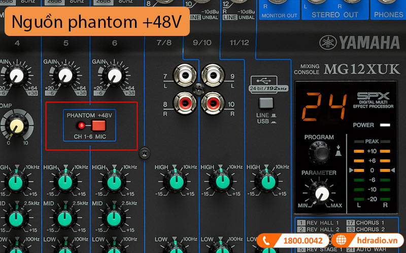 Bàn Mixer Yamaha MG12XUK